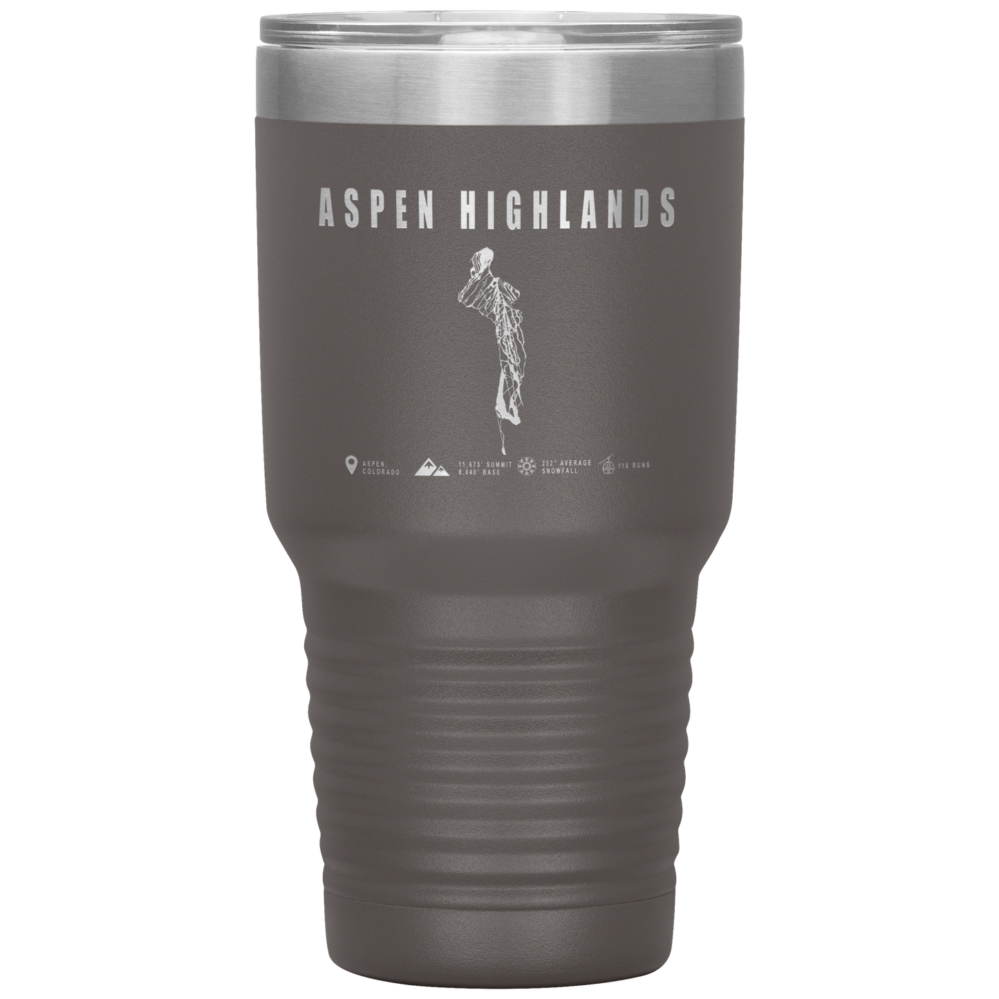 Aspen Highlands, Colorado Ski Resort 30oz Tumbler - Powderaddicts