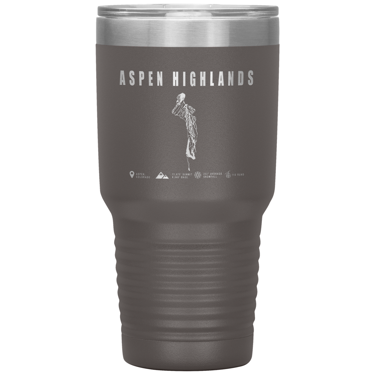 Aspen Highlands, Colorado Ski Resort 30oz Tumbler - Powderaddicts