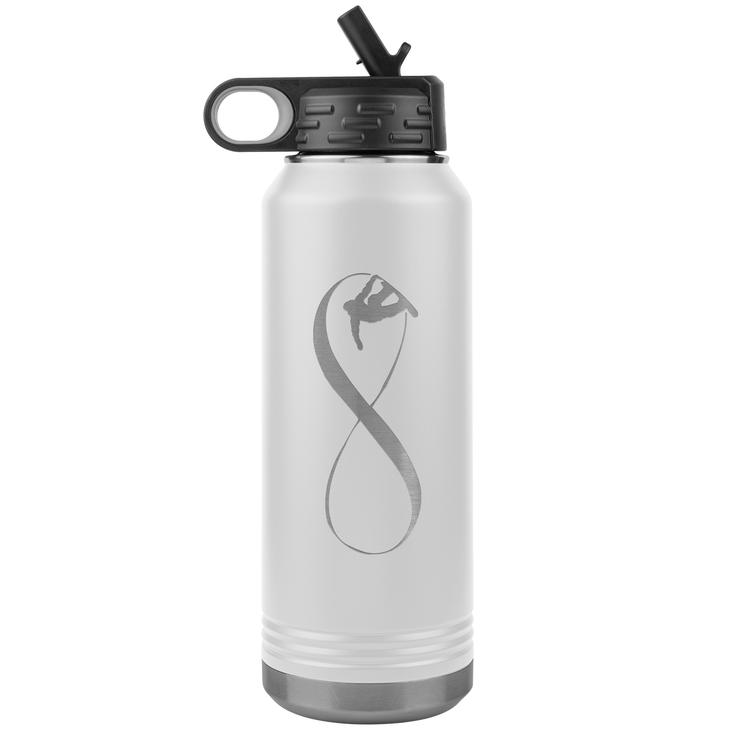 Infinity Snowboard 32oz Water Bottle Tumbler - Powderaddicts