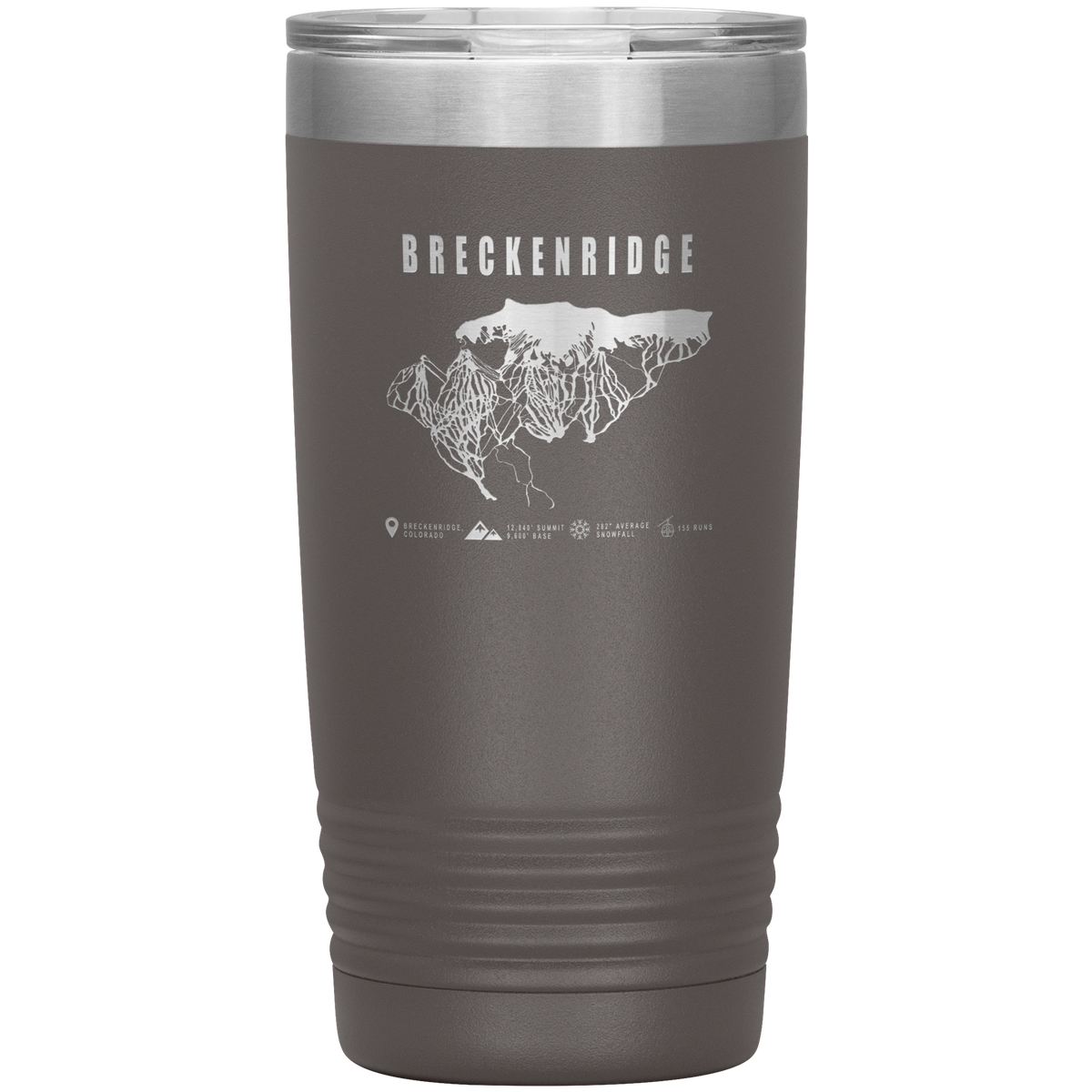 Breckenridge Colorado Ski Trail Map 20oz Tumbler - Powderaddicts