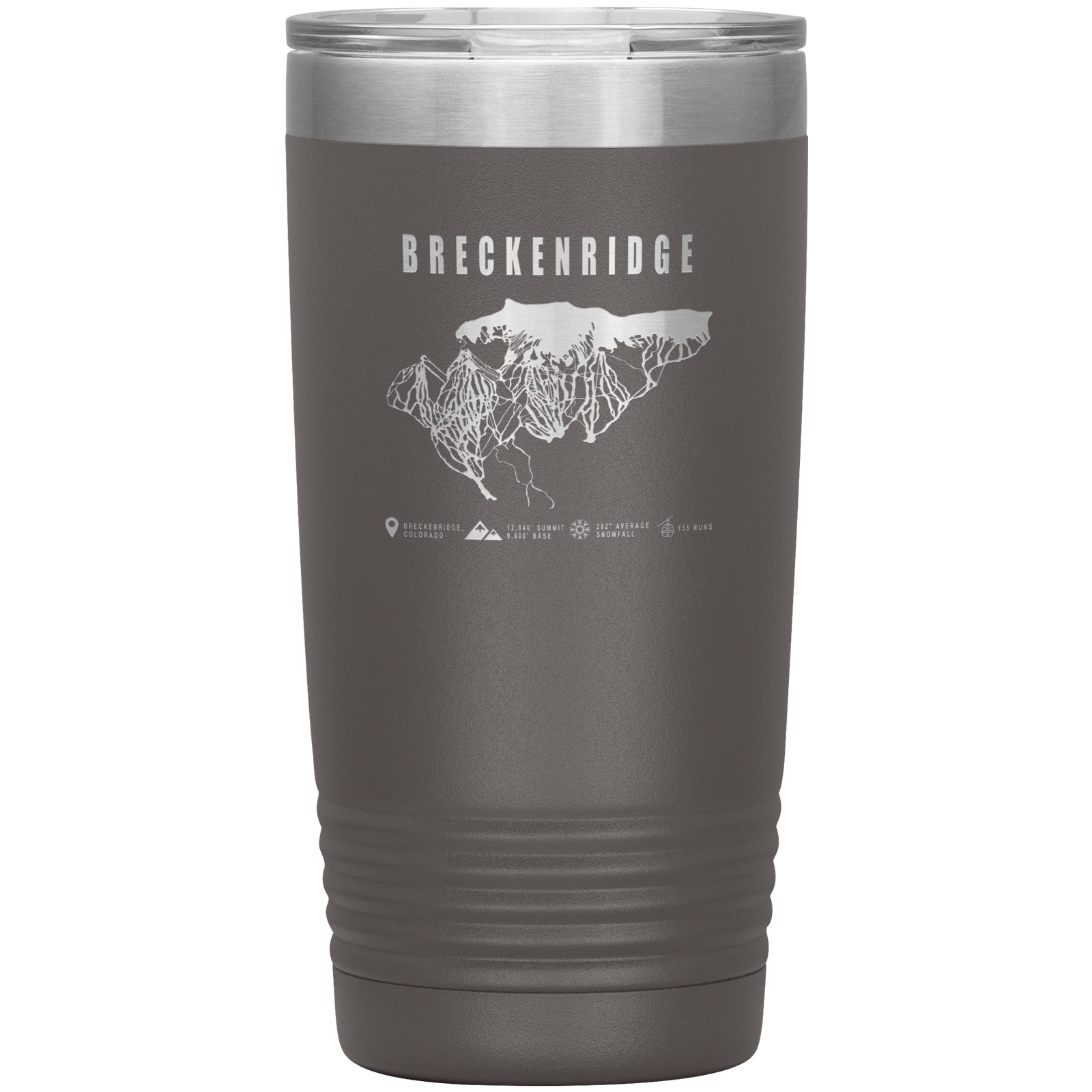 Breckenridge Colorado Ski Trail Map 20oz Tumbler - Powderaddicts