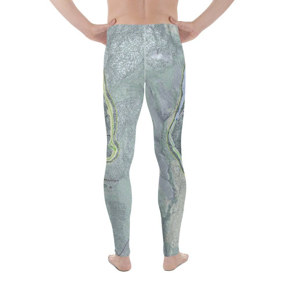 Ragged Mountain, New Hampshire Ski Trail Map Men's Base Layer Bottom - Powderaddicts