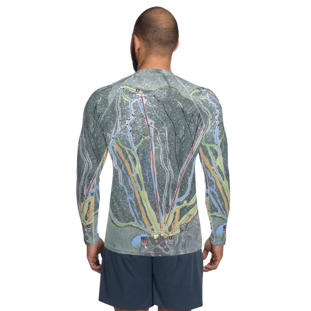 Ragged Mountain, New Hampshire Ski Trail Map Men's Base Layer Top - Powderaddicts