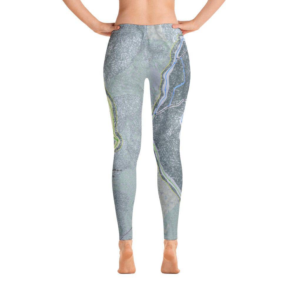 Ragged Mountain, New Hampshire Ski Trail Map Women's Base Layer Bottom - Powderaddicts