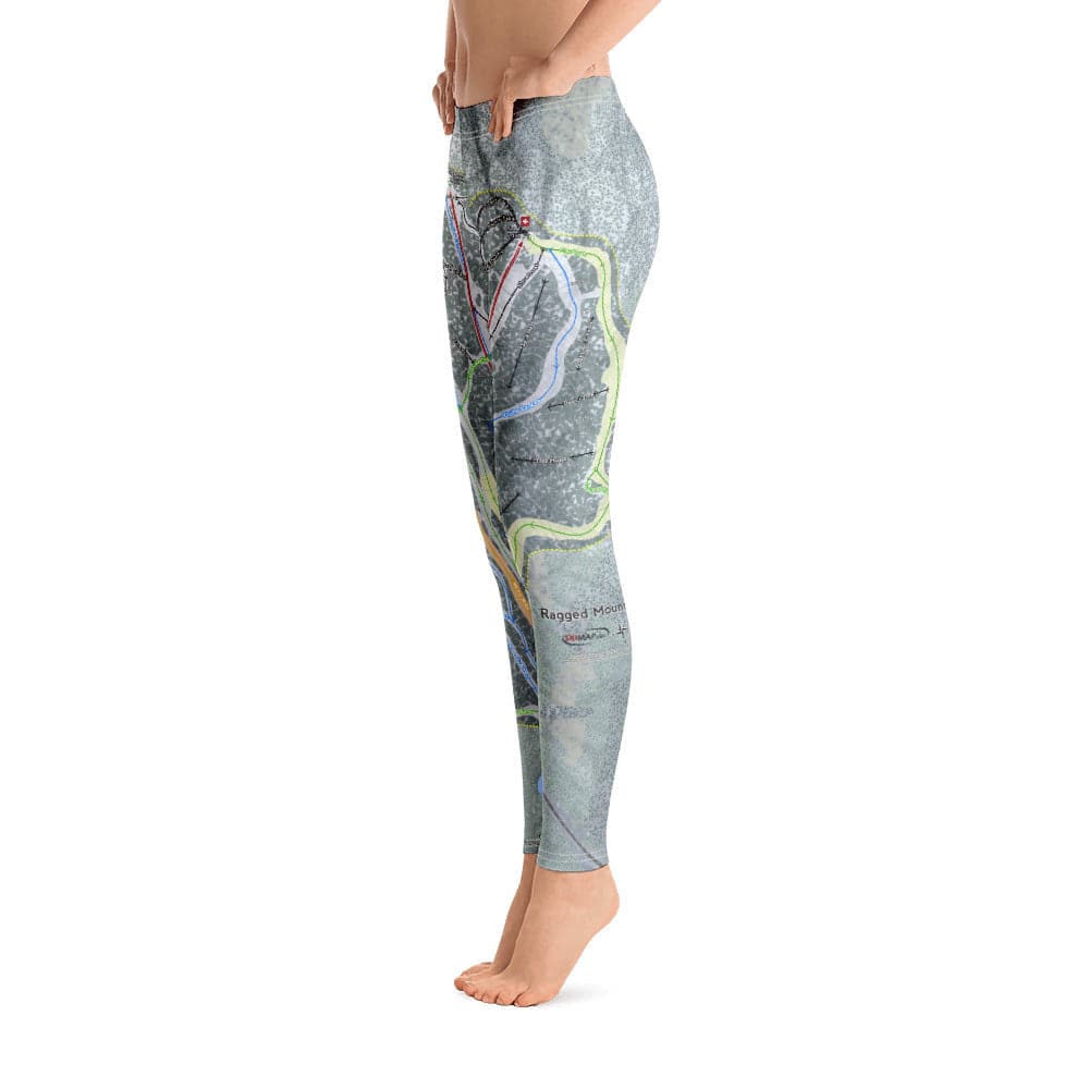 Ragged Mountain, New Hampshire Ski Trail Map Women's Base Layer Bottom - Powderaddicts