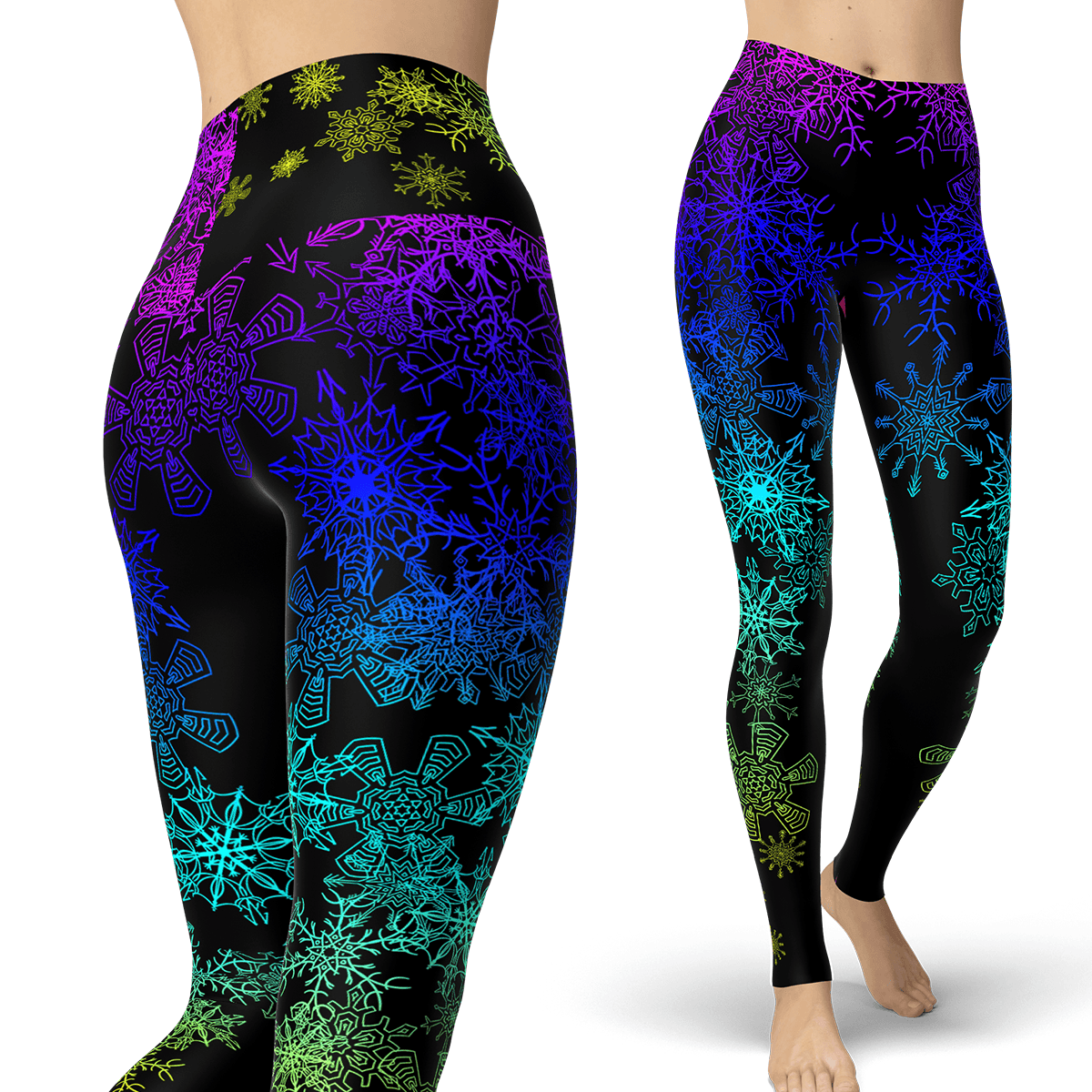 Rainbow Snow Leggings - Powderaddicts