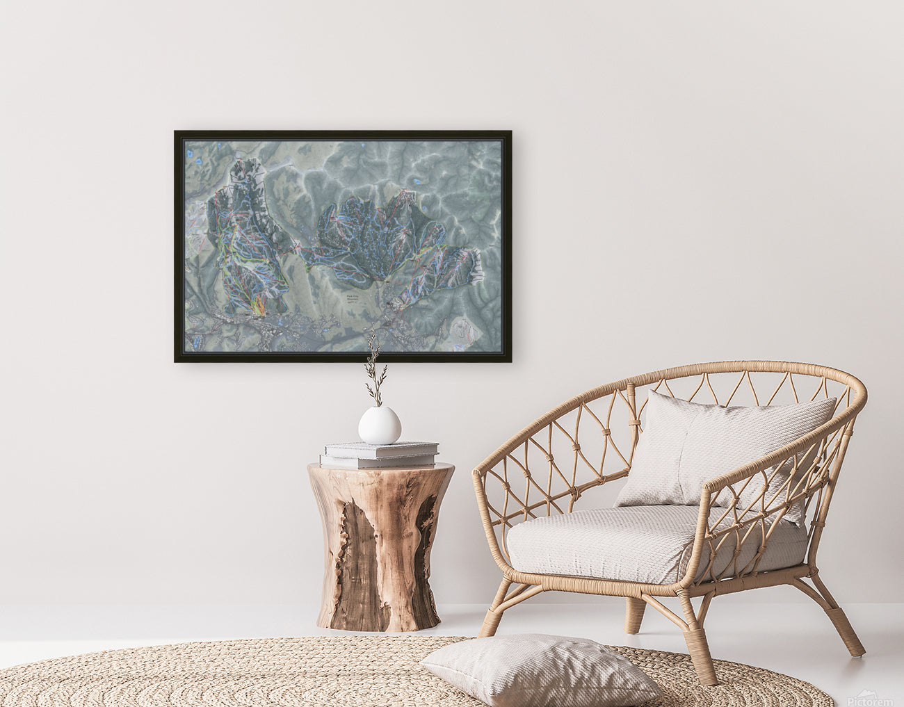 Park City Utah Ski Resort Map Wall Art