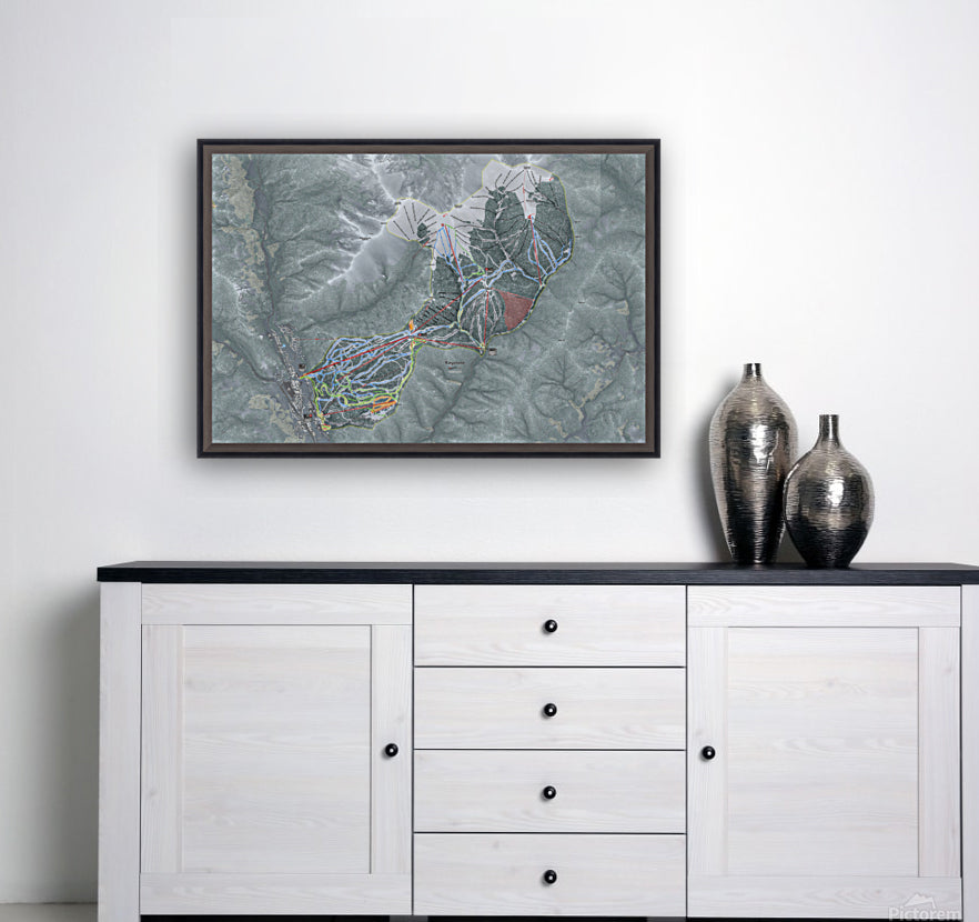 Keystone Colorado Ski Resort Map Wall Art