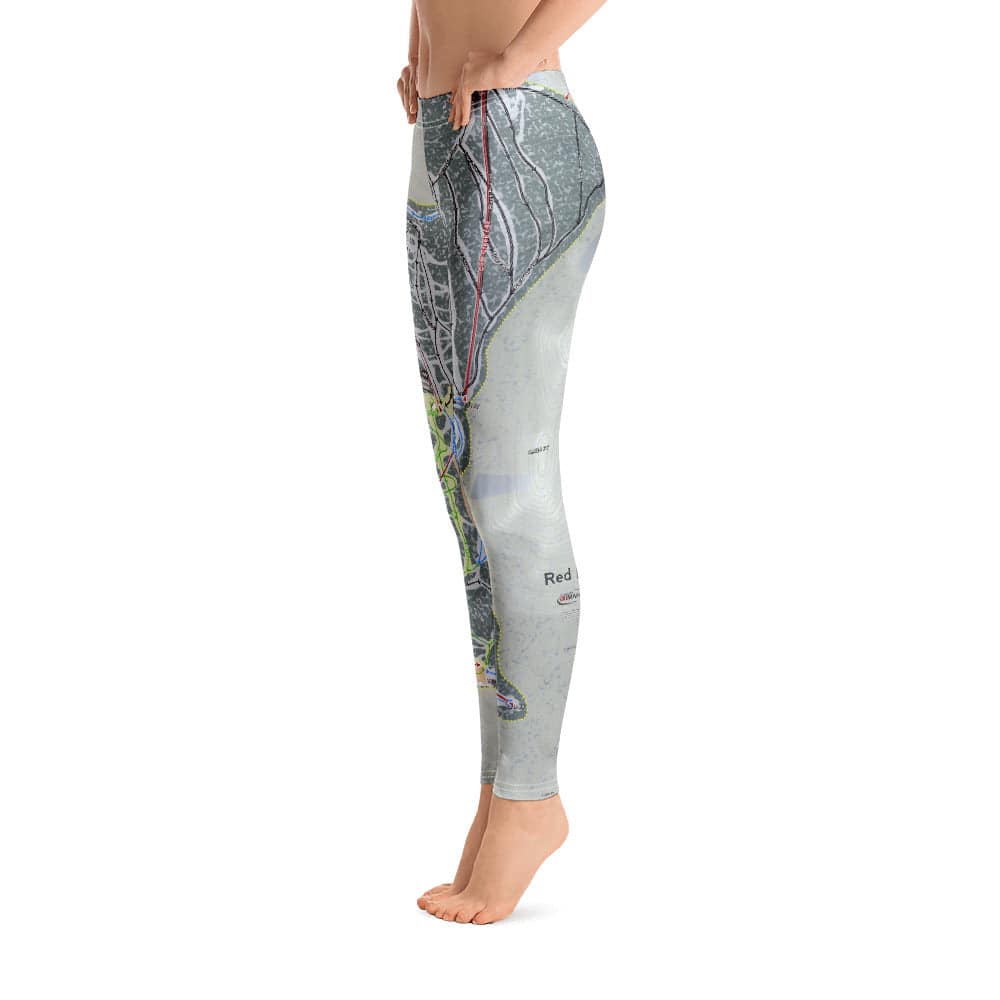 Red Lodge, Montana Ski Trail Map Women's Base Layer Bottom - Powderaddicts