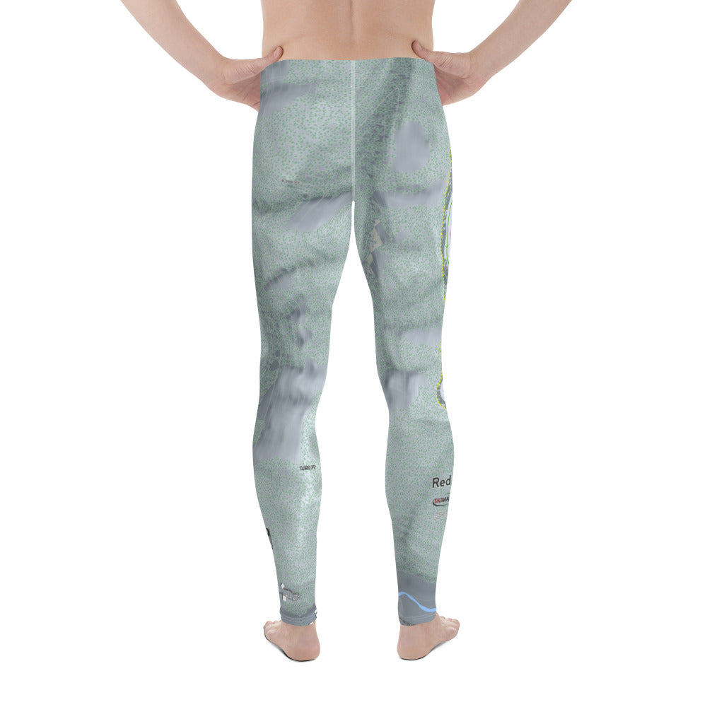 Red River, New Mexico Ski Trail Map Men's Base Layer Bottom - Powderaddicts