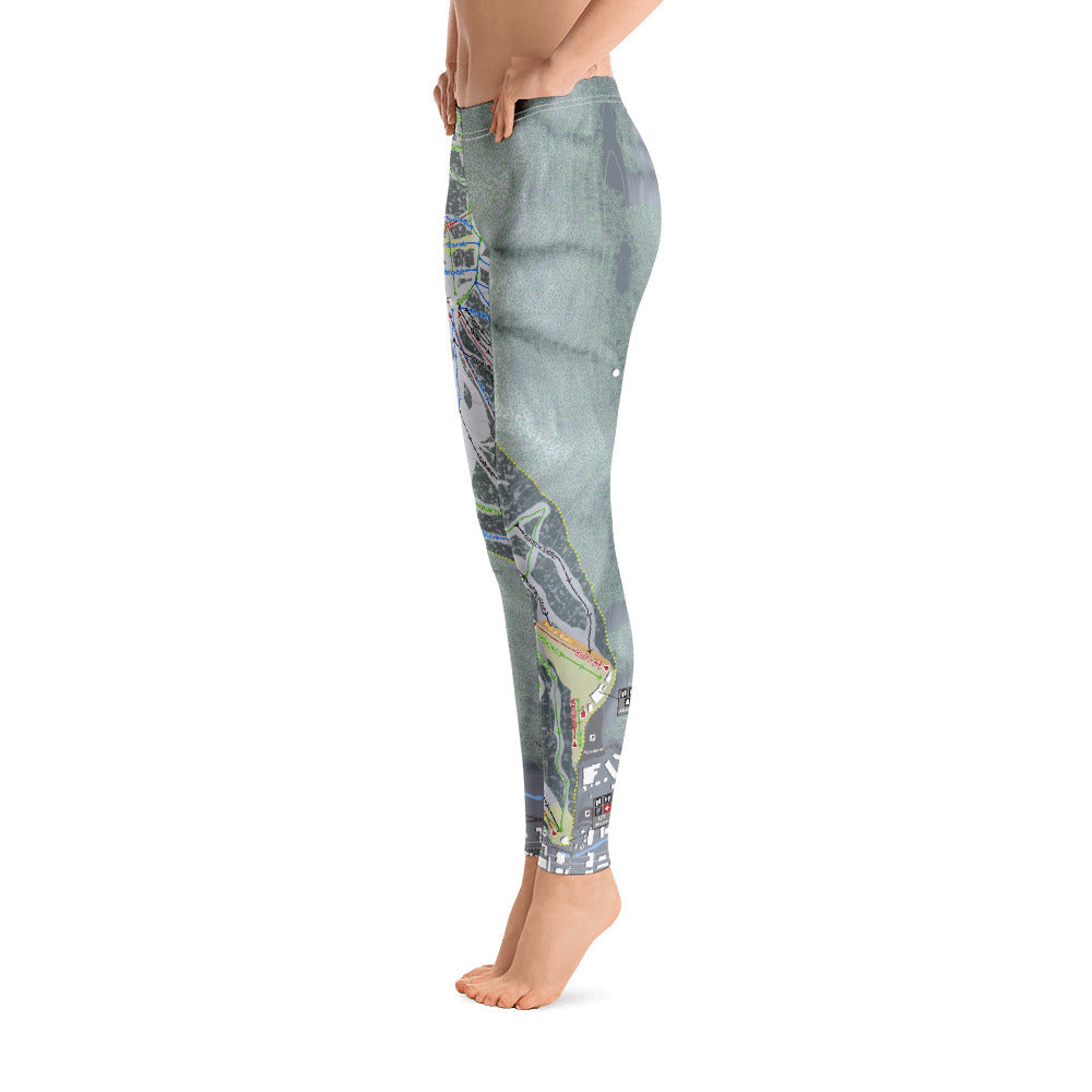 Red River, New Mexico Ski Trail Map Women's Base Layer Bottom - Powderaddicts