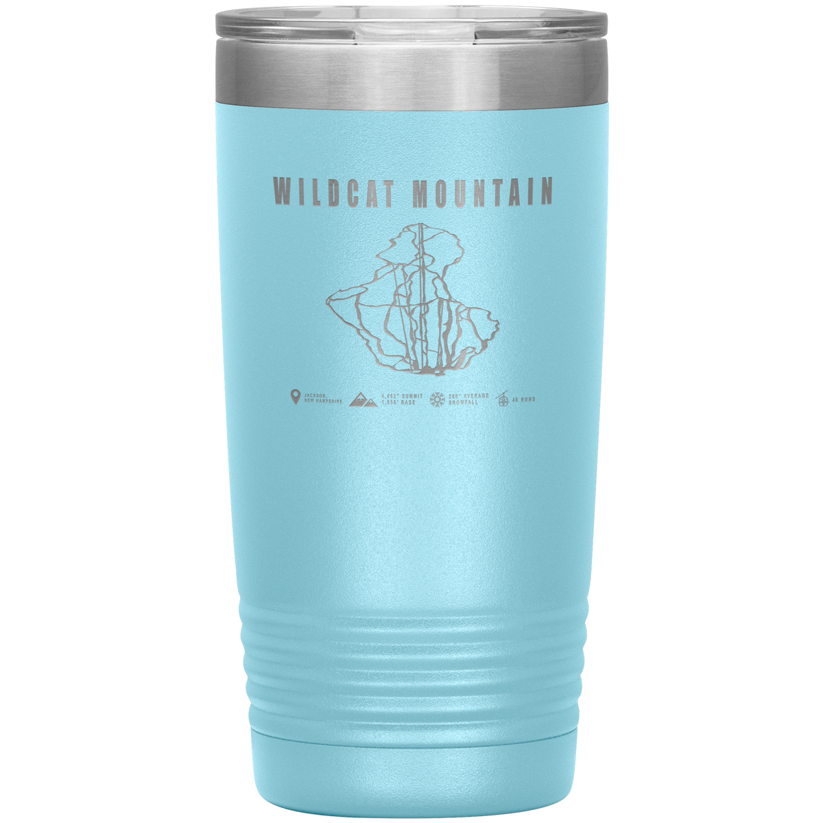 Wildcat Mountain, New Hampshire Ski Trail Map 20oz Tumbler - Powderaddicts
