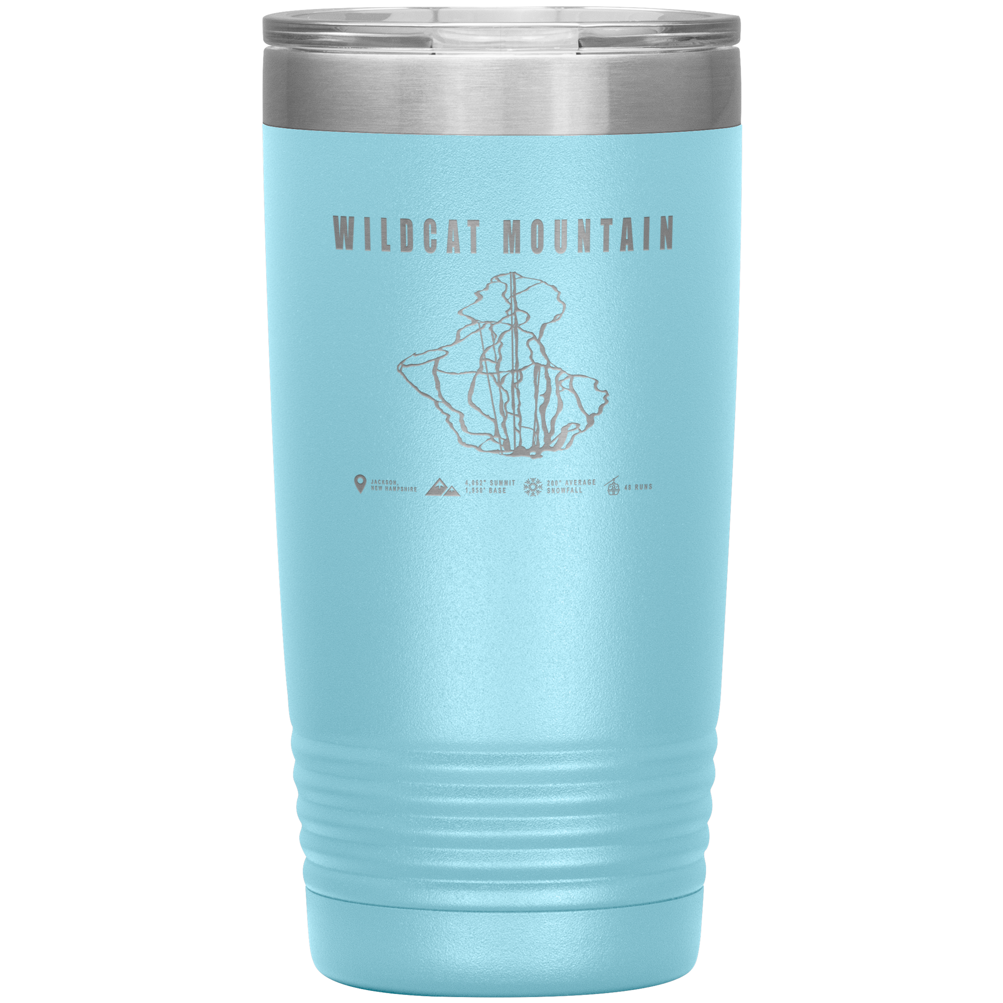 Wildcat Mountain, New Hampshire Ski Trail Map 20oz Tumbler - Powderaddicts
