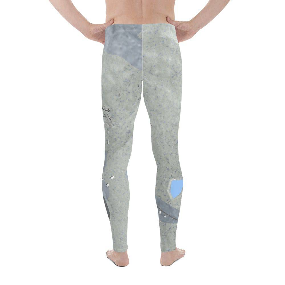 Roundtop, Pennsylvania Ski Trail Map Men's Base Layer Bottom - Powderaddicts