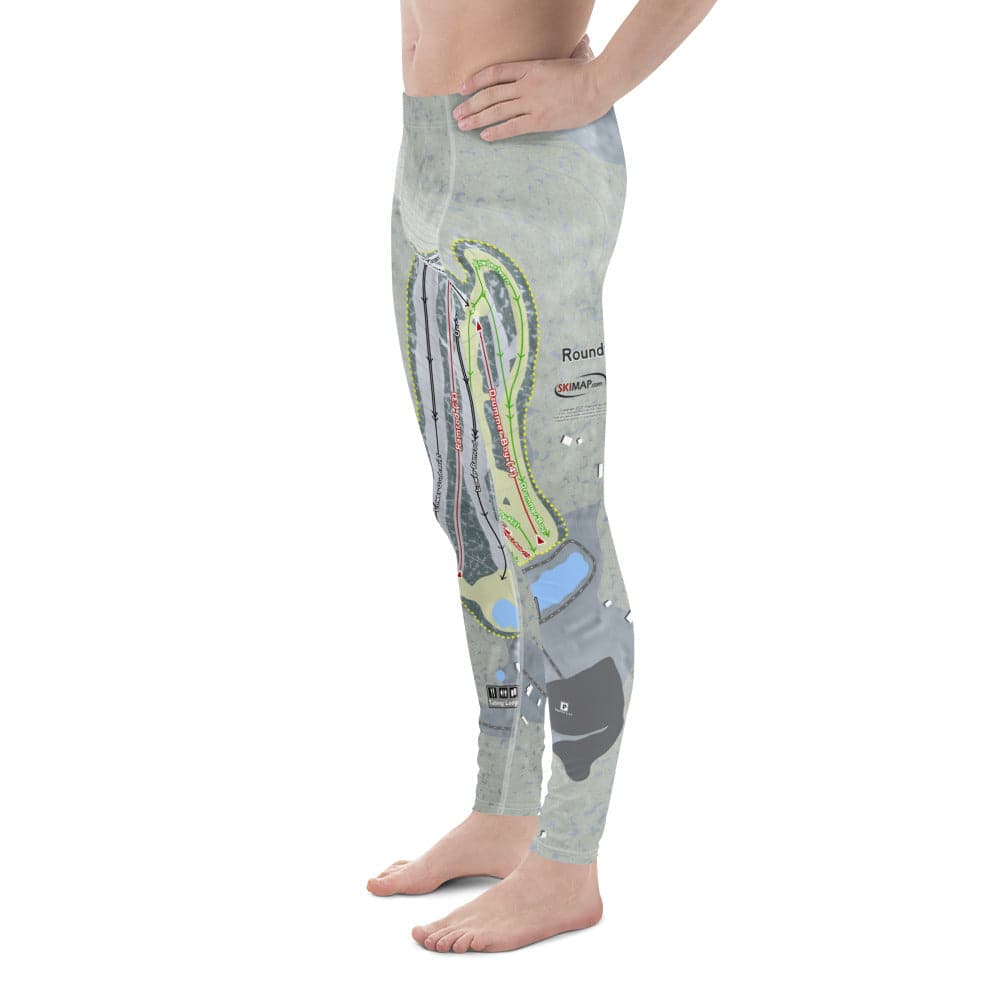 Roundtop, Pennsylvania Ski Trail Map Men's Base Layer Bottom - Powderaddicts