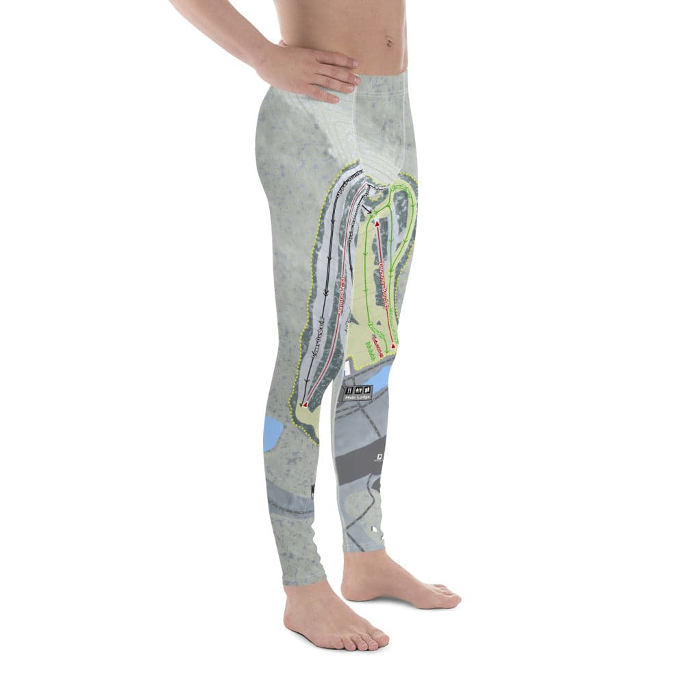 Roundtop, Pennsylvania Ski Trail Map Men's Base Layer Bottom - Powderaddicts