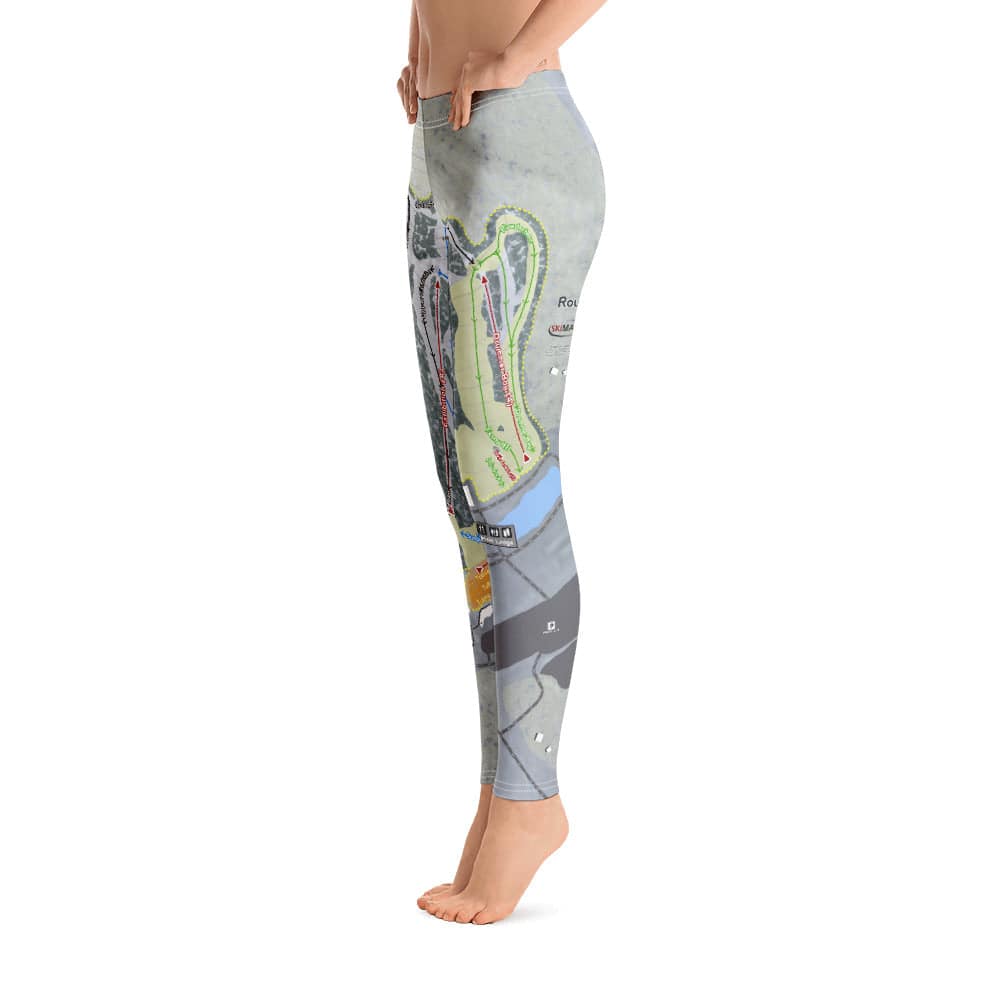 Roundtop, Pennsylvania Ski Trail Map Women's Base Layer Bottom - Powderaddicts