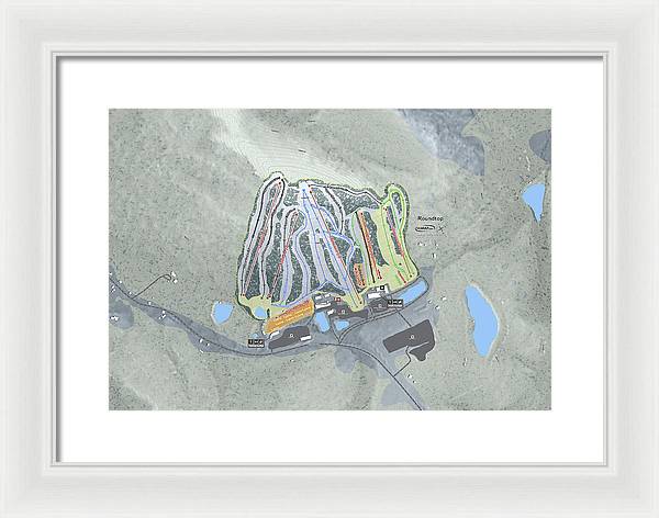 Roundtop Ski Trail Map - Framed Print - Powderaddicts