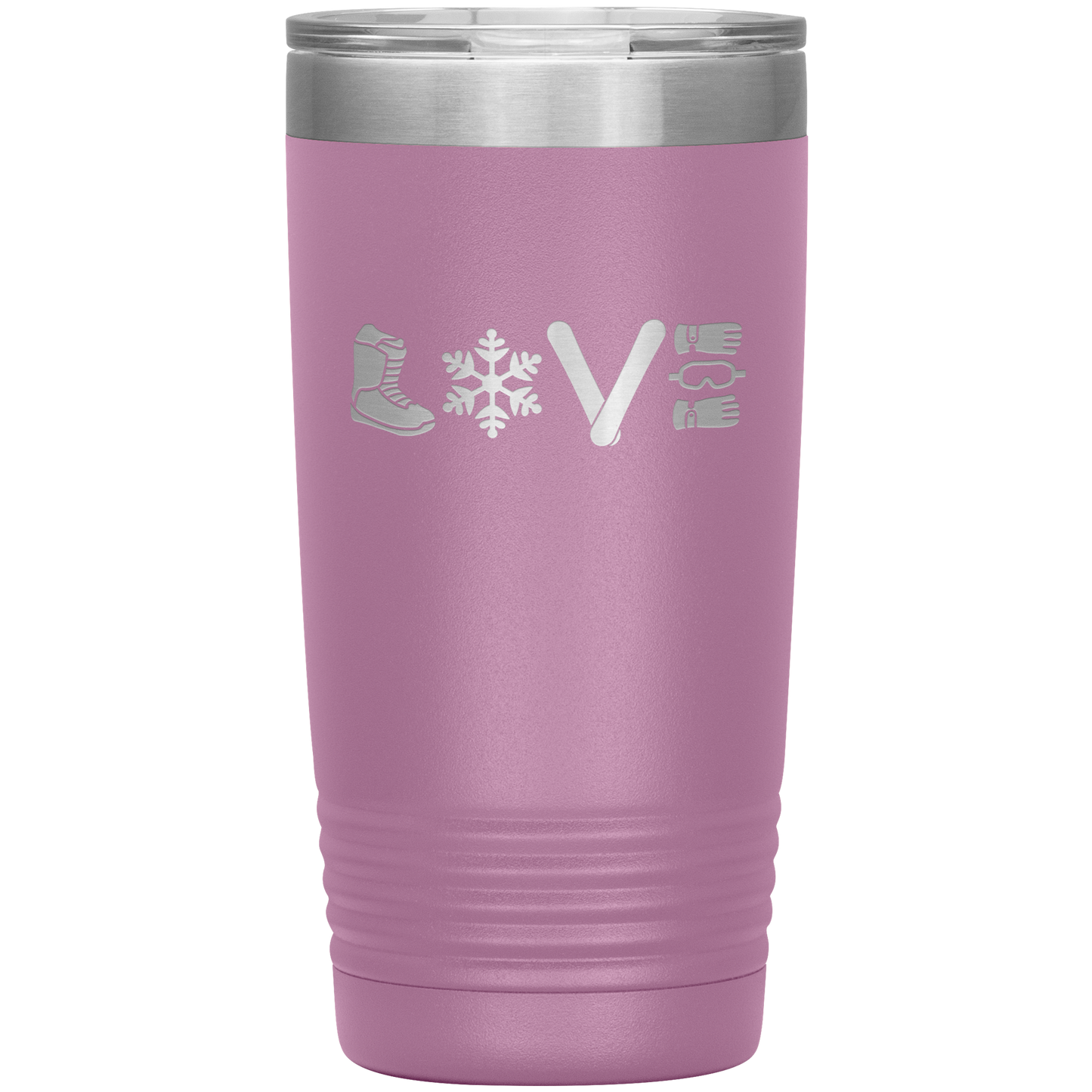 Love Snowboard Symbols 20oz Tumbler - Powderaddicts