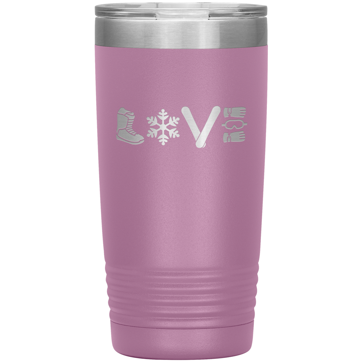 Love Snowboard Symbols 20oz Tumbler - Powderaddicts