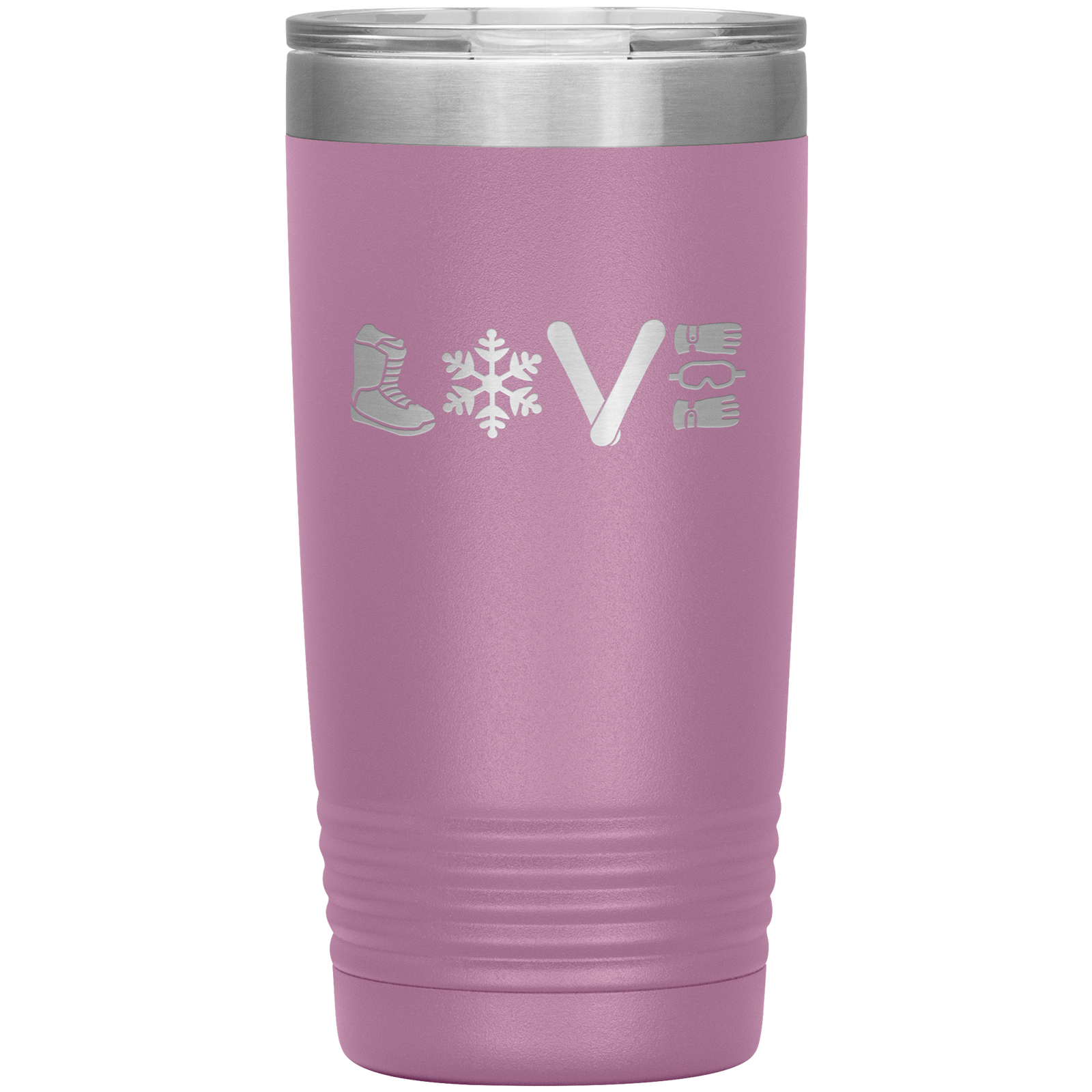 Love Snowboard Symbols 20oz Tumbler - Powderaddicts