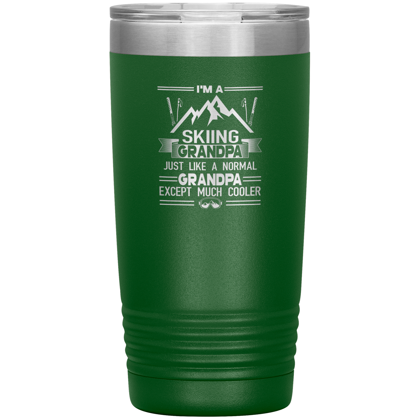 I'm A Skiing Grandpa 20oz Tumbler - Powderaddicts