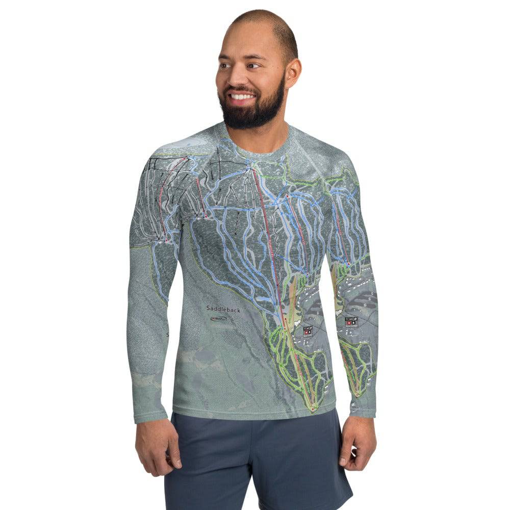 Saddleback, Maine Ski Trail Map Men's Base Layers