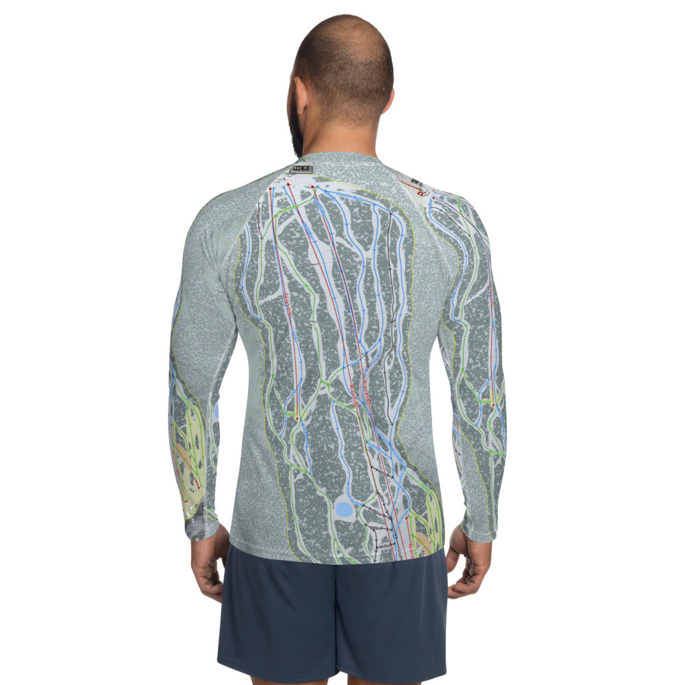 Sandia Peak, New Mexico Ski Trail Map Men's Base Layer Top - Powderaddicts