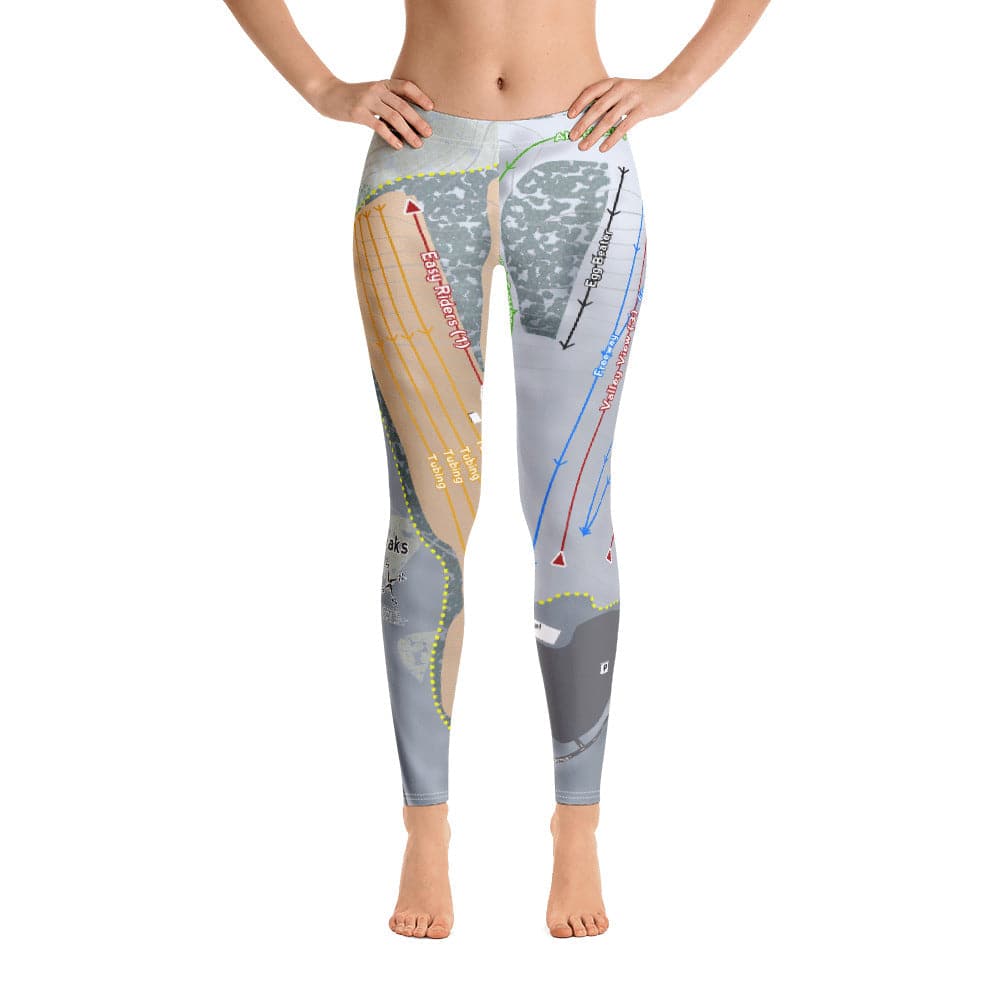 Seven Oaks, Iowa Ski Trail Map Women's Base Layer Bottom - Powderaddicts