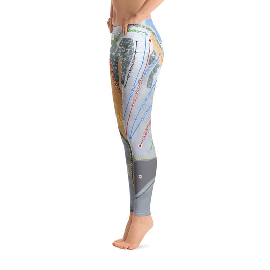 Seven Oaks, Iowa Ski Trail Map Women's Base Layer Bottom - Powderaddicts