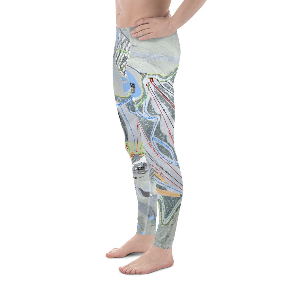 Seven Springs, Pennsylvania Ski Trail Map Men's Base Layer Bottom - Powderaddicts