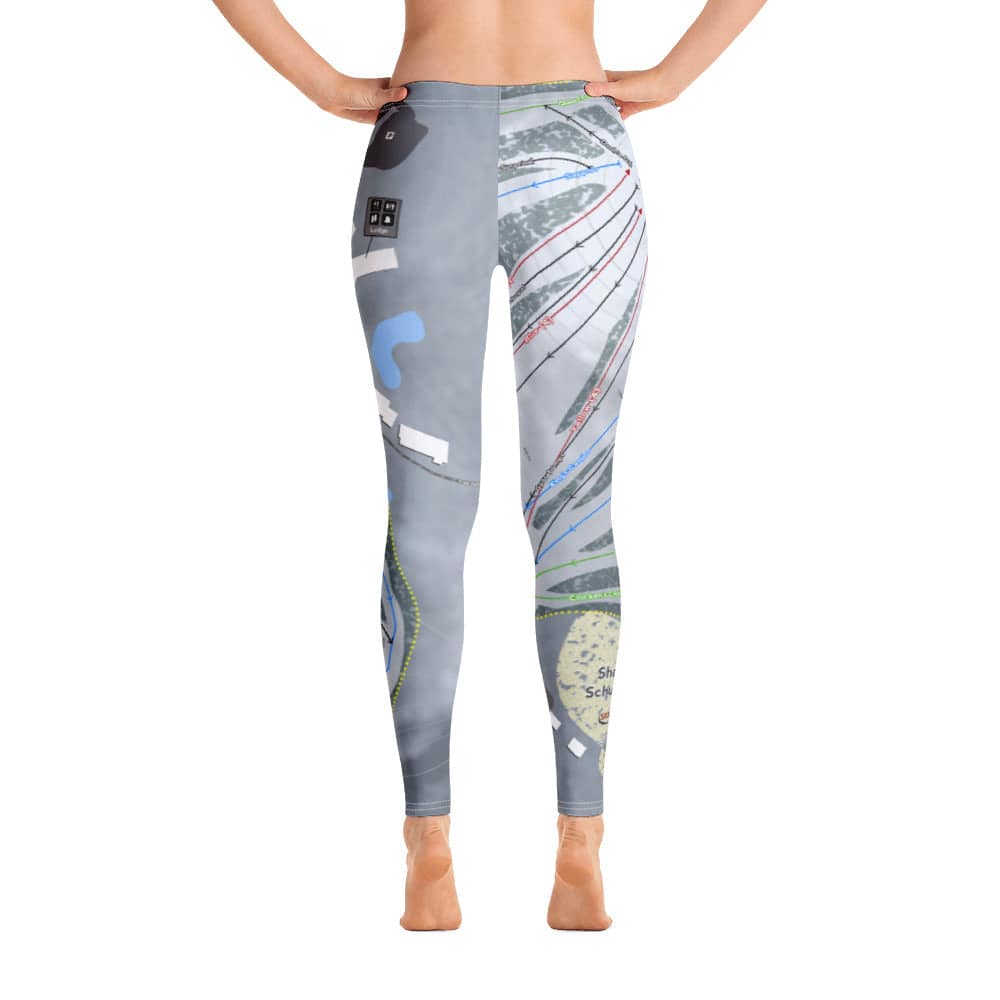 Shanty Creek Schuss Mtn, Michigan Ski Trail Map Women's Base Layer Bottom