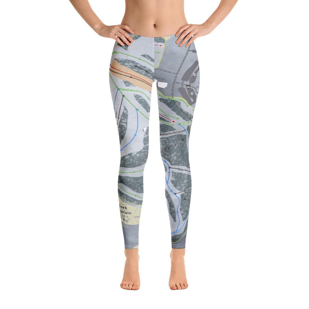 Shanty Creek Schuss Mtn, Michigan Ski Trail Map Women's Base Layer Bottom - Powderaddicts