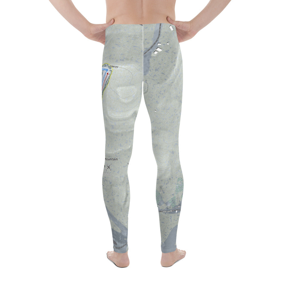 Shawnee Mountain, Pennsylvania Ski Trail Map Men's Base Layer Bottom - Powderaddicts