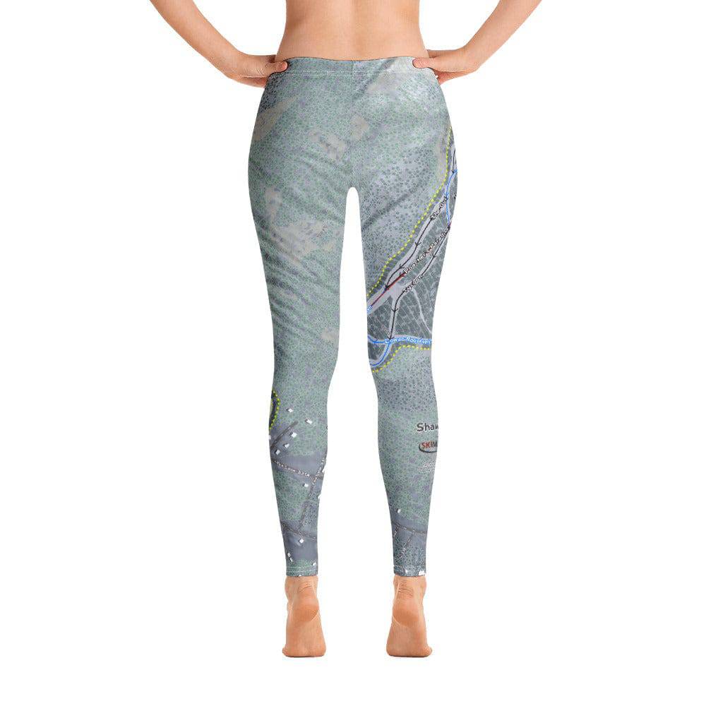 Shawnee Peak, Maine Ski Trail Map Women&#39;s Base Layer Bottom - Powderaddicts