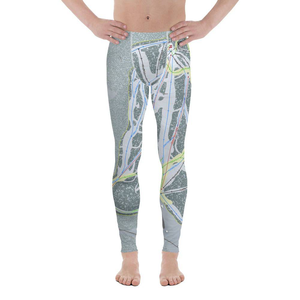 Showdown, Montana Ski Trail Map Men's Base Layer Bottom - Powderaddicts