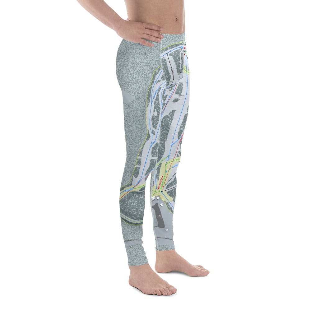Showdown, Montana Ski Trail Map Men's Base Layer Bottom - Powderaddicts