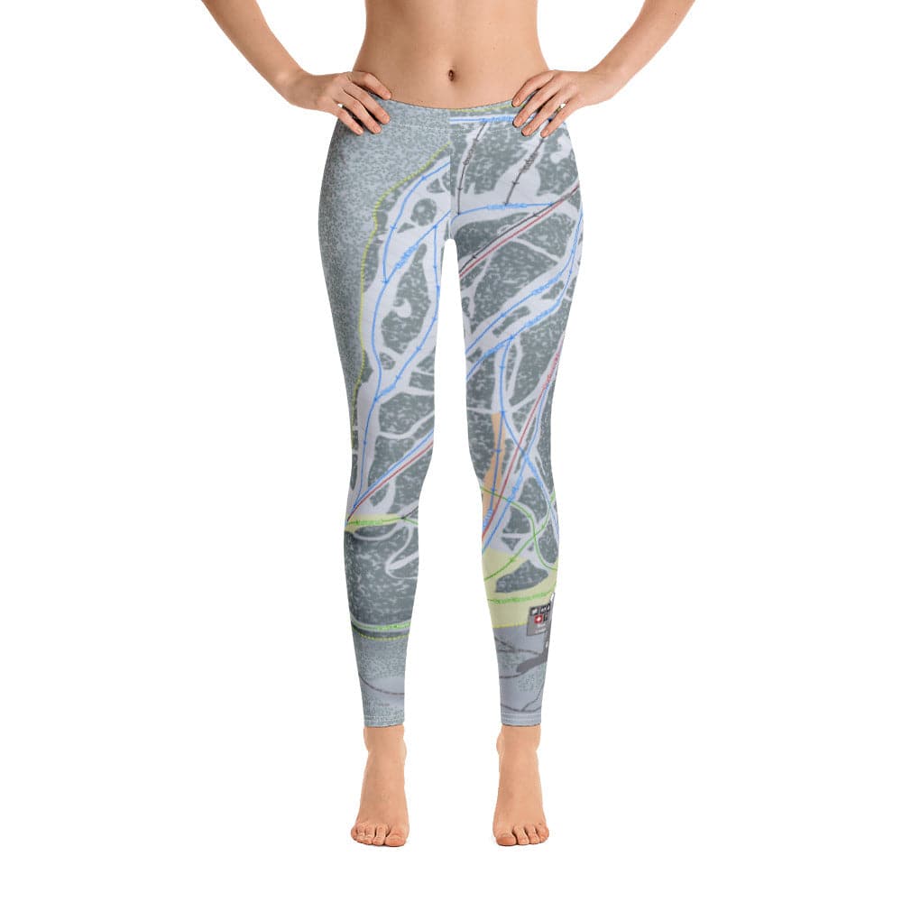 Showdown, Montana Ski Trail Map Women's Base Layer Bottom - Powderaddicts