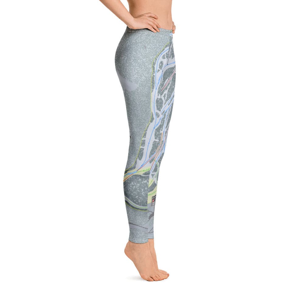 Showdown, Montana Ski Trail Map Women's Base Layer Bottom - Powderaddicts
