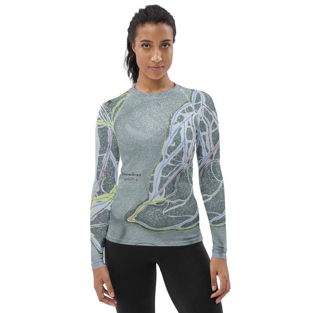 Showdown, Montana Ski Trail Map Women's Base Layers