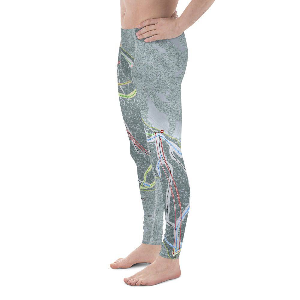 SIerra at Tahoe, California Ski Trail Map Men's Base Layer Bottom - Powderaddicts