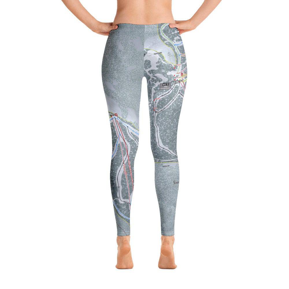 SIerra at Tahoe, California Ski Trail Map Women's Base Layer Bottom - Powderaddicts