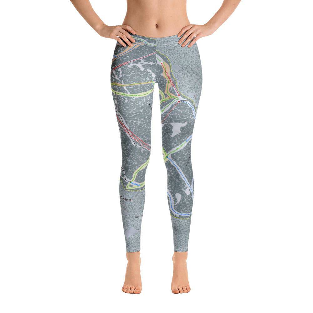 SIerra at Tahoe, California Ski Trail Map Women's Base Layer Bottom - Powderaddicts