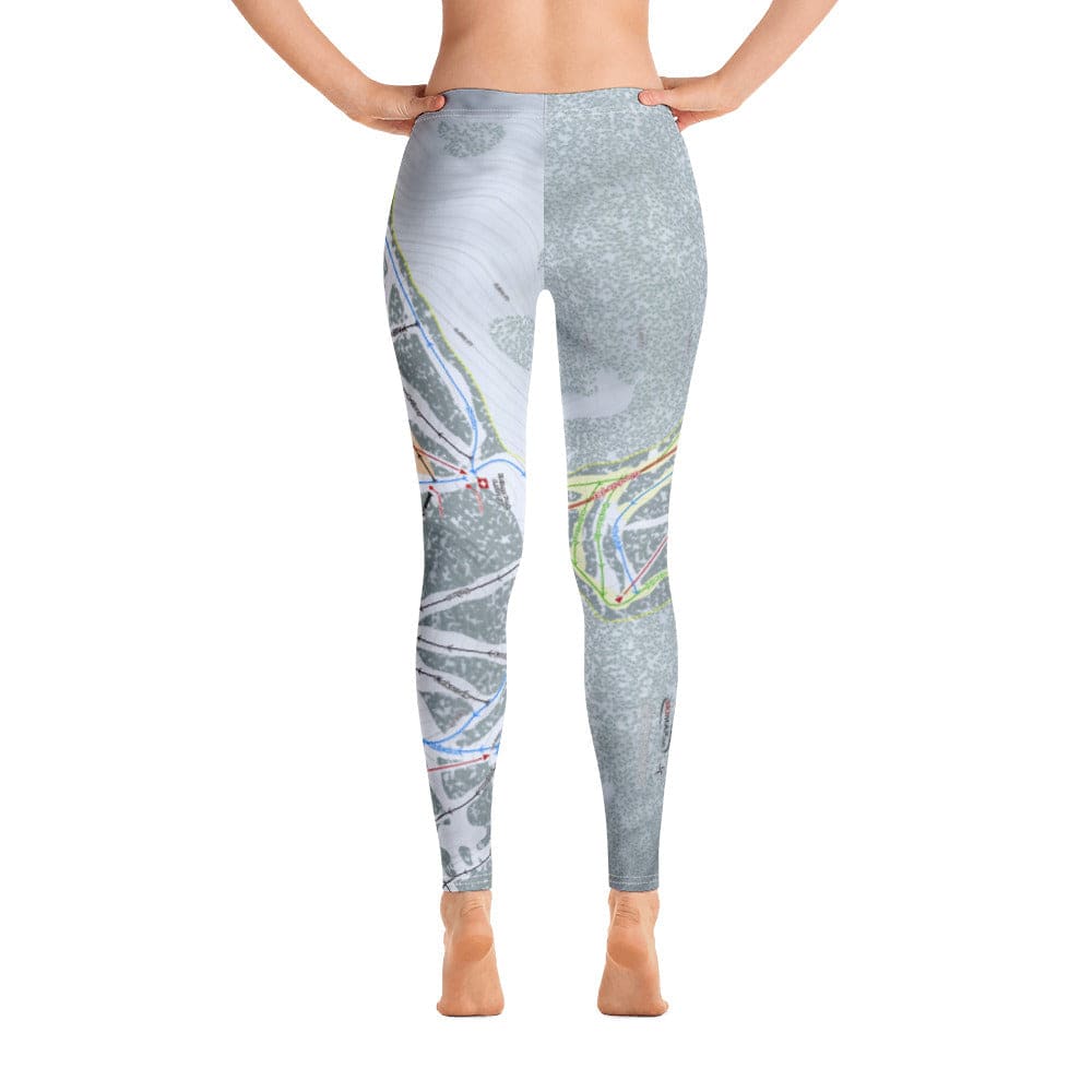 Silver Mountain, Idaho Ski Trail Map Women's Base Layer Bottom - Powderaddicts