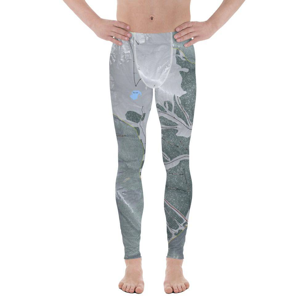 Silverton Mountain, Colorado Ski Trail Map Men's Base Layer Bottom - Powderaddicts