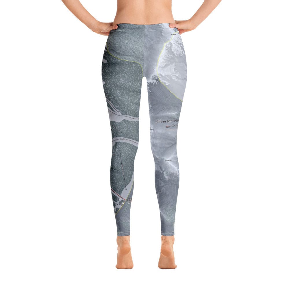 Silverton Mountain, Colorado Ski Trail Map Women's Base Layer Bottom - Powderaddicts