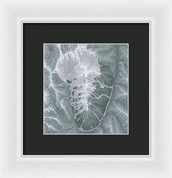 Silverton Ski Trail Map - Framed Print - Powderaddicts