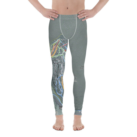Sipapu, New Mexico Ski Trail Map Men's Base Layer Bottom - Powderaddicts