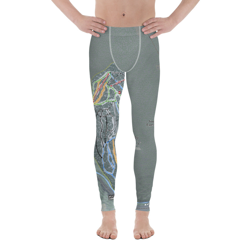 Sipapu, New Mexico Ski Trail Map Men's Base Layer Bottom - Powderaddicts