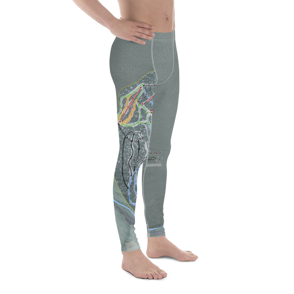 Sipapu, New Mexico Ski Trail Map Men's Base Layer Bottom - Powderaddicts